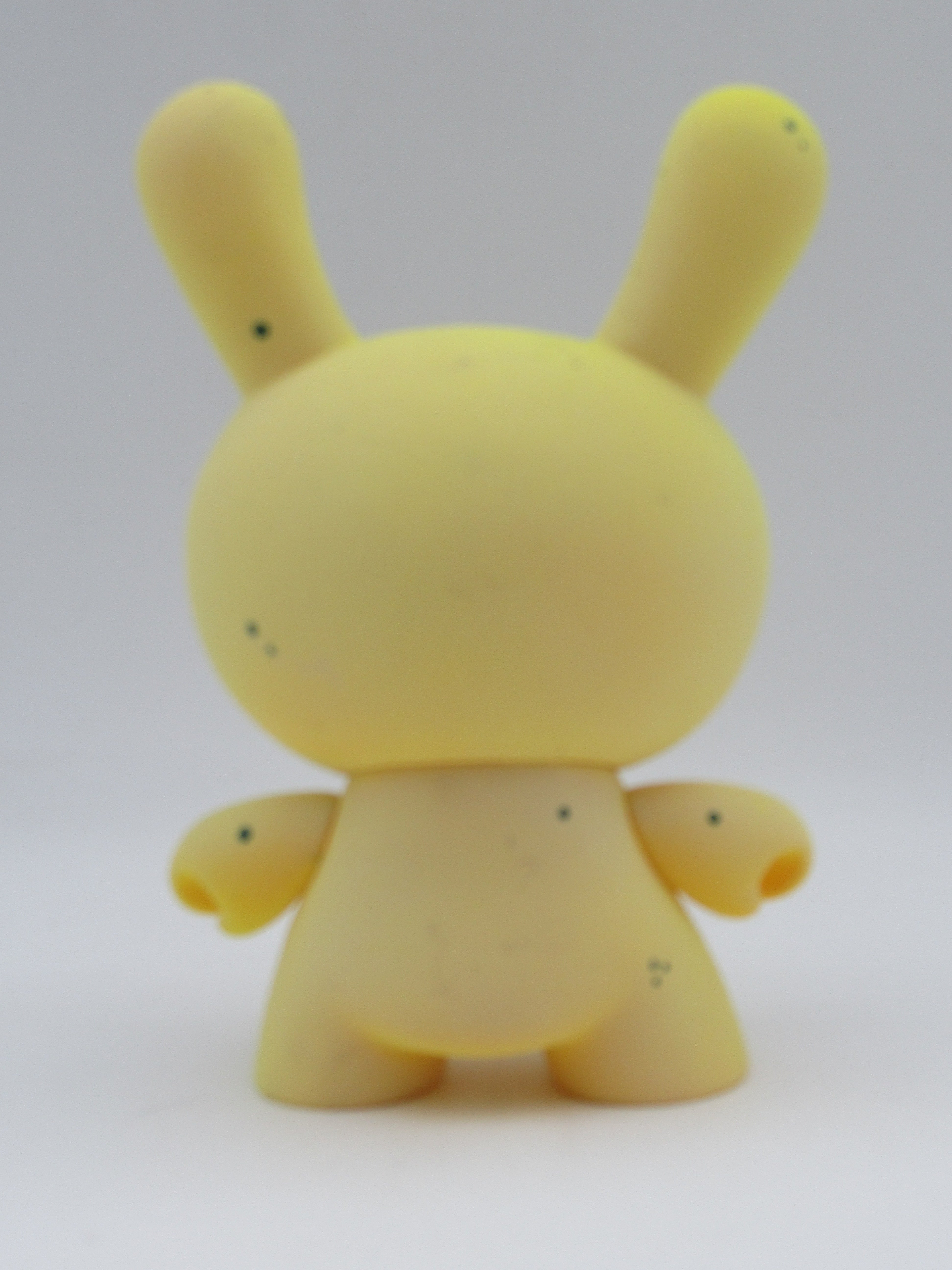 CUSTOM Yellow Dunny Figure - Upso x Kidrobot (c. 2000s) Artist SIGNED Collectible Art Toy
